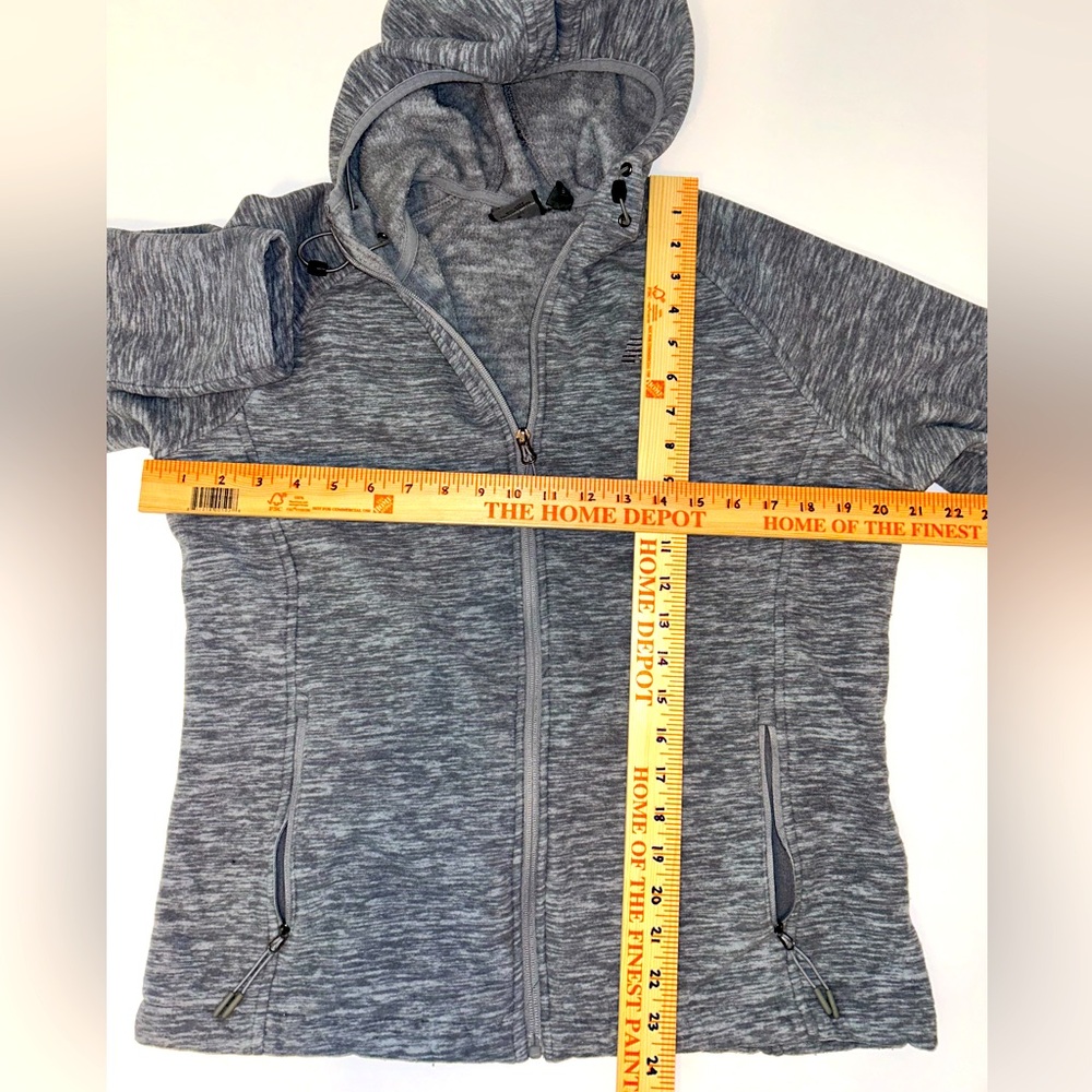 New Balance hooded women’s full zip fleece jacket‎ w/pockets sz Large - Picture 10 of 13